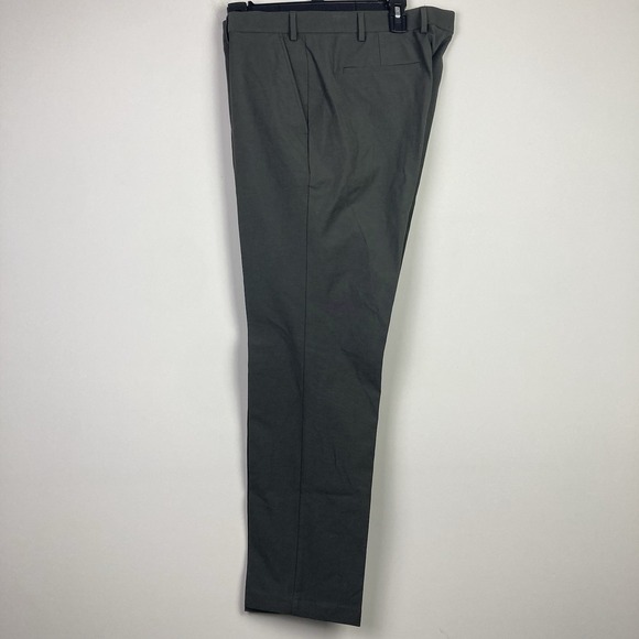 Michael Kors Mens Classic Fit Cotton Stretch Pants Dark Grey 36Wx30L E081297 - Picture 4 of 10